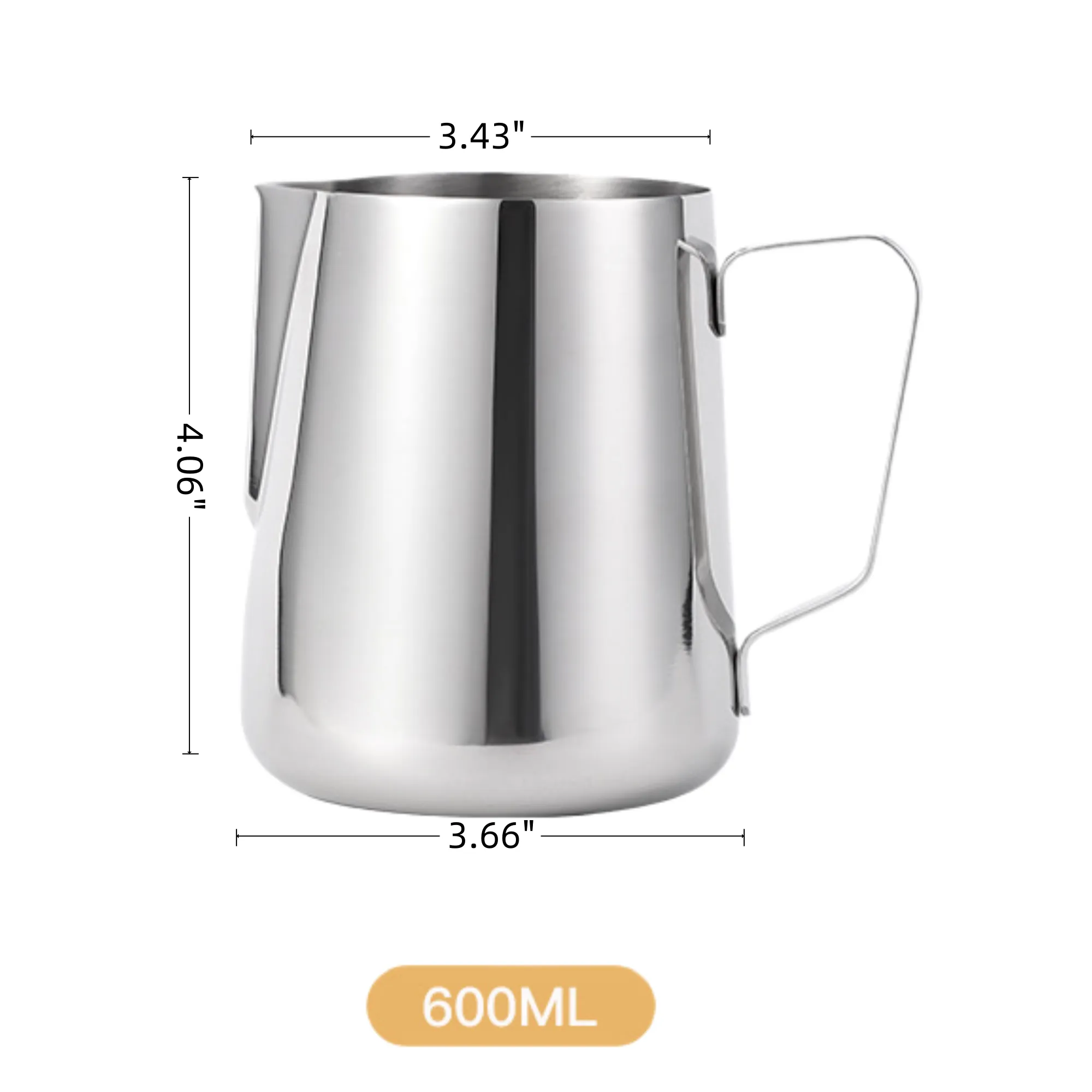 304 Stainless Steel Milk Frothing Cup 3
