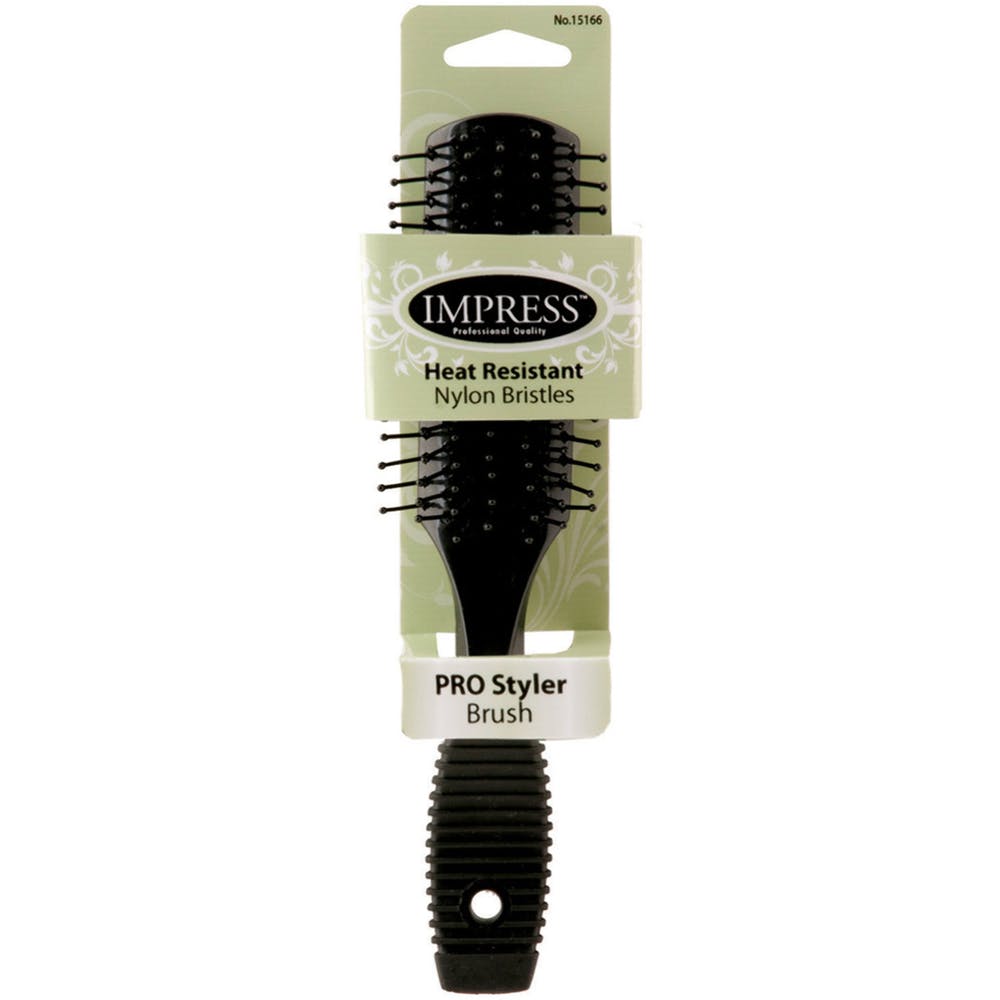Black Hairbrushes - Nylon Bristles 2