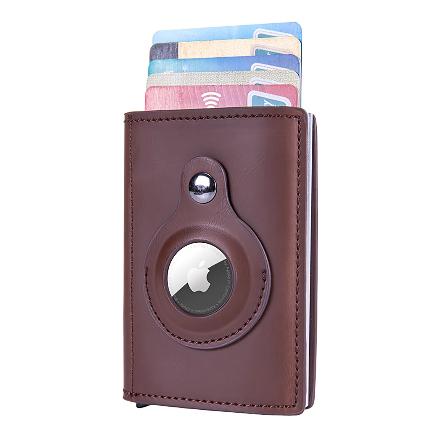 AirTag Slim Wallet With Money Clip RFID Credit Card Holder 5