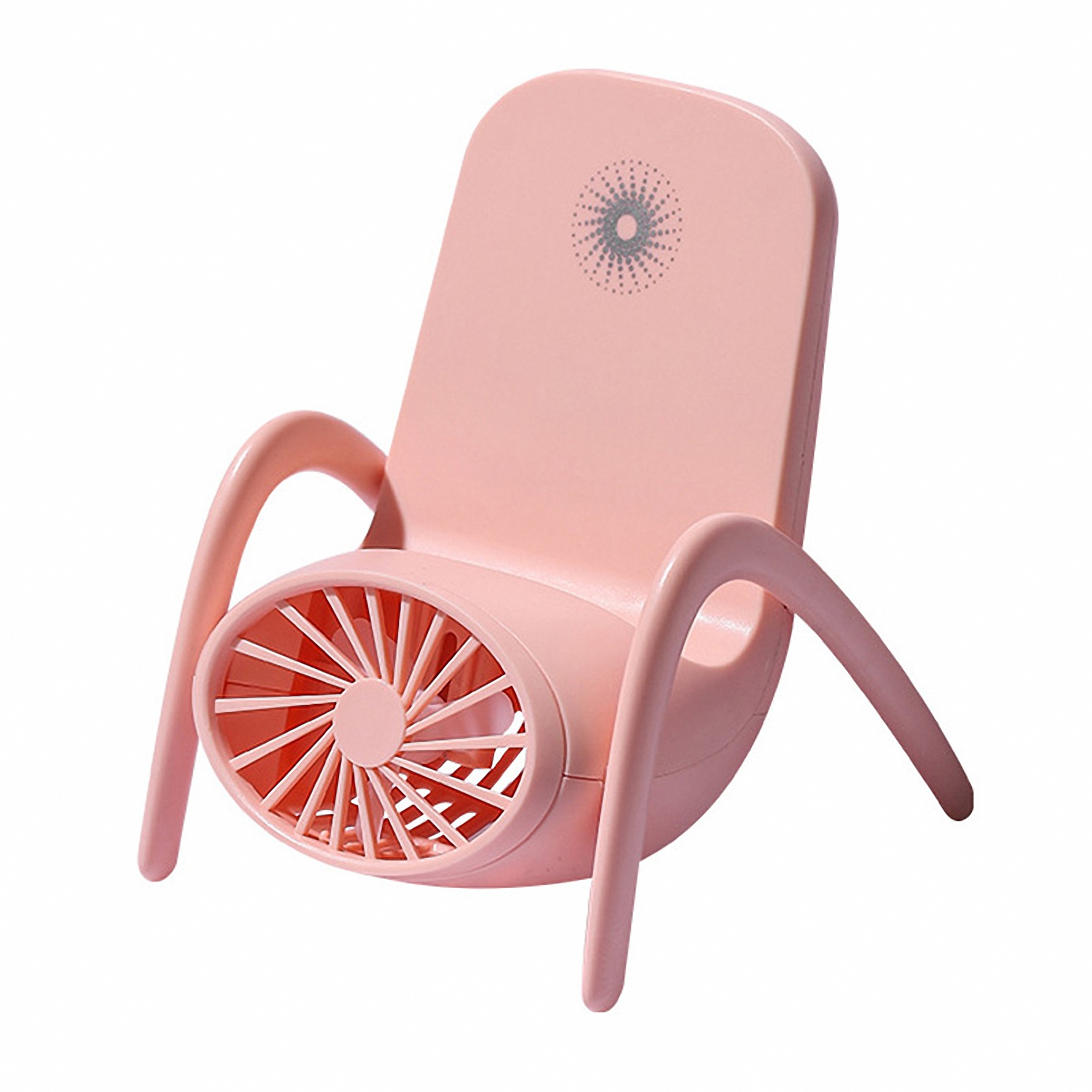 Portable USB Fan with Phone Holder and LED Night Light 3