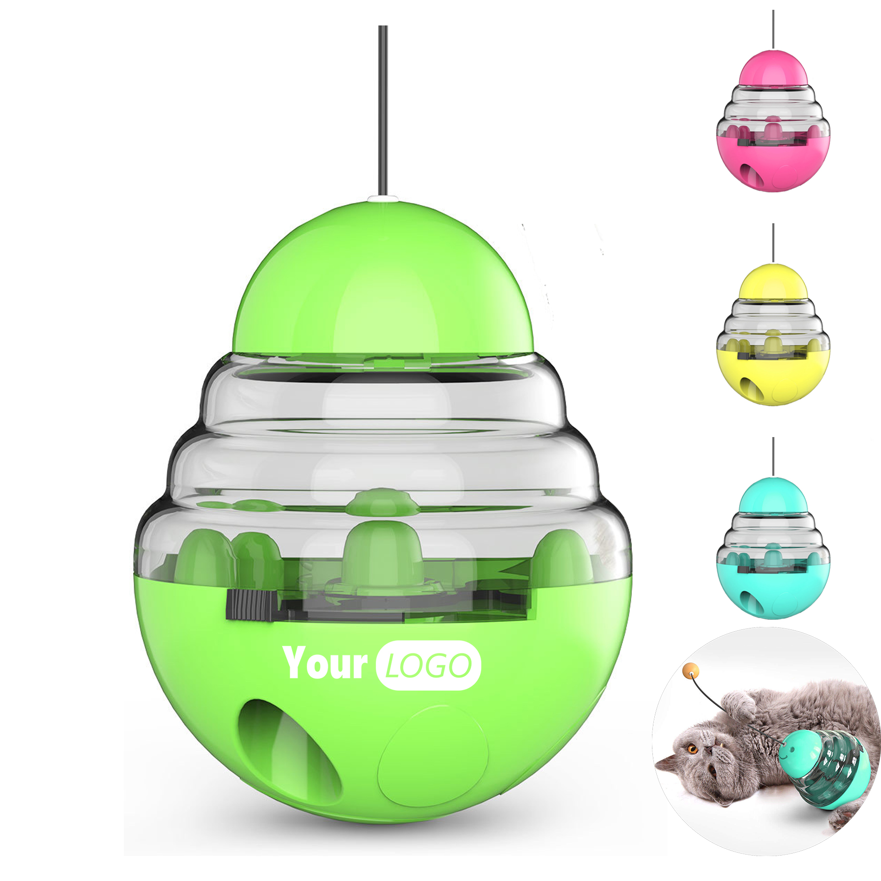 Plastic Cat Treat Dispenser Toys 2