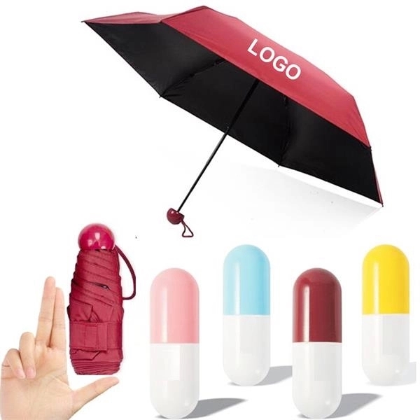 Capsule Design Folding Compact Sun And Rain Min umbrella 2