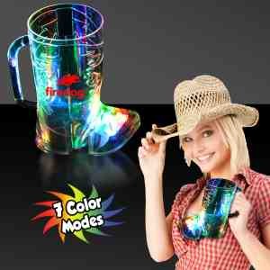 Cowboy Boot Shape Light Up Cup