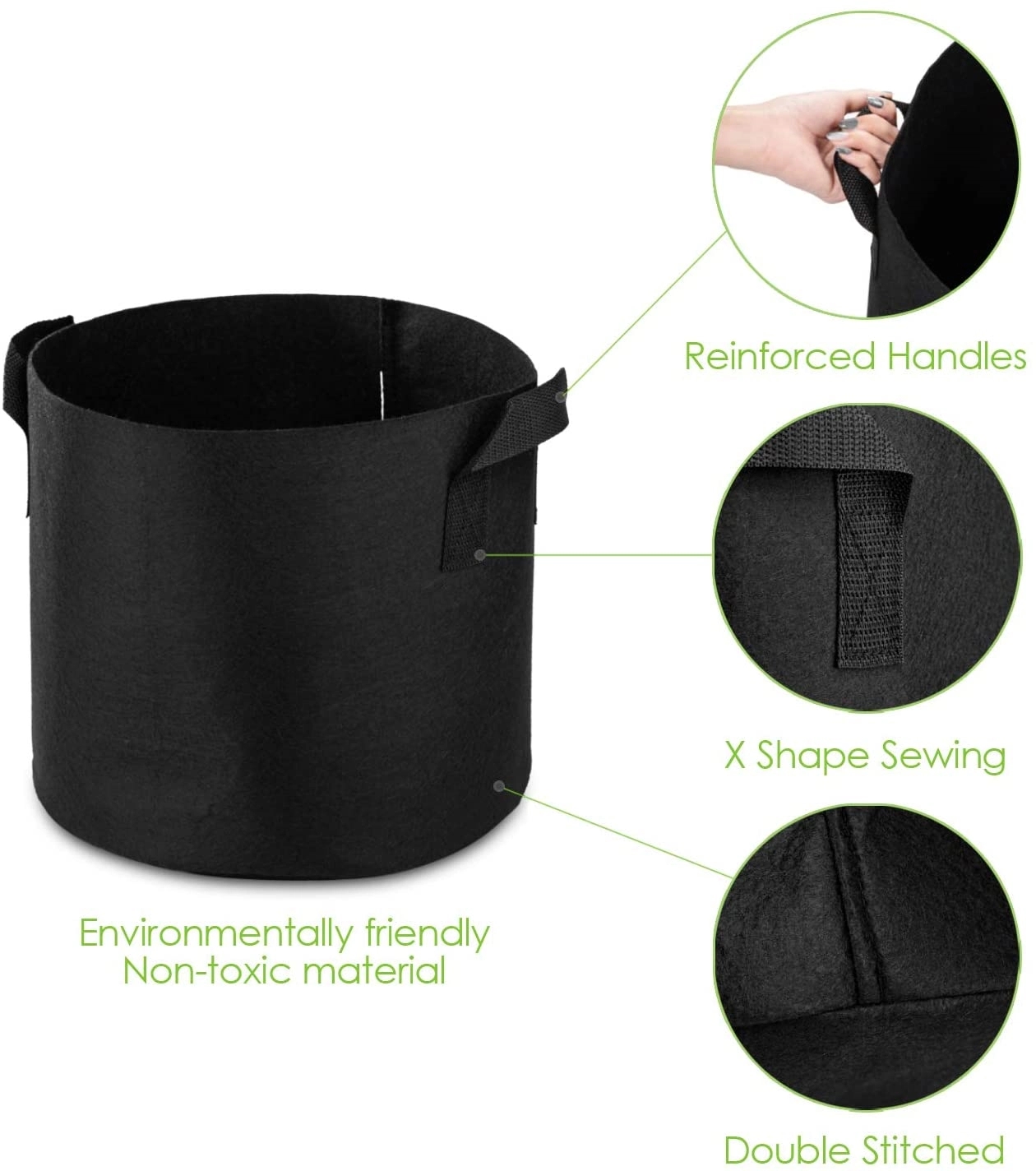 10 Gal. Multi-Functional Vegetable Grow Bag 12