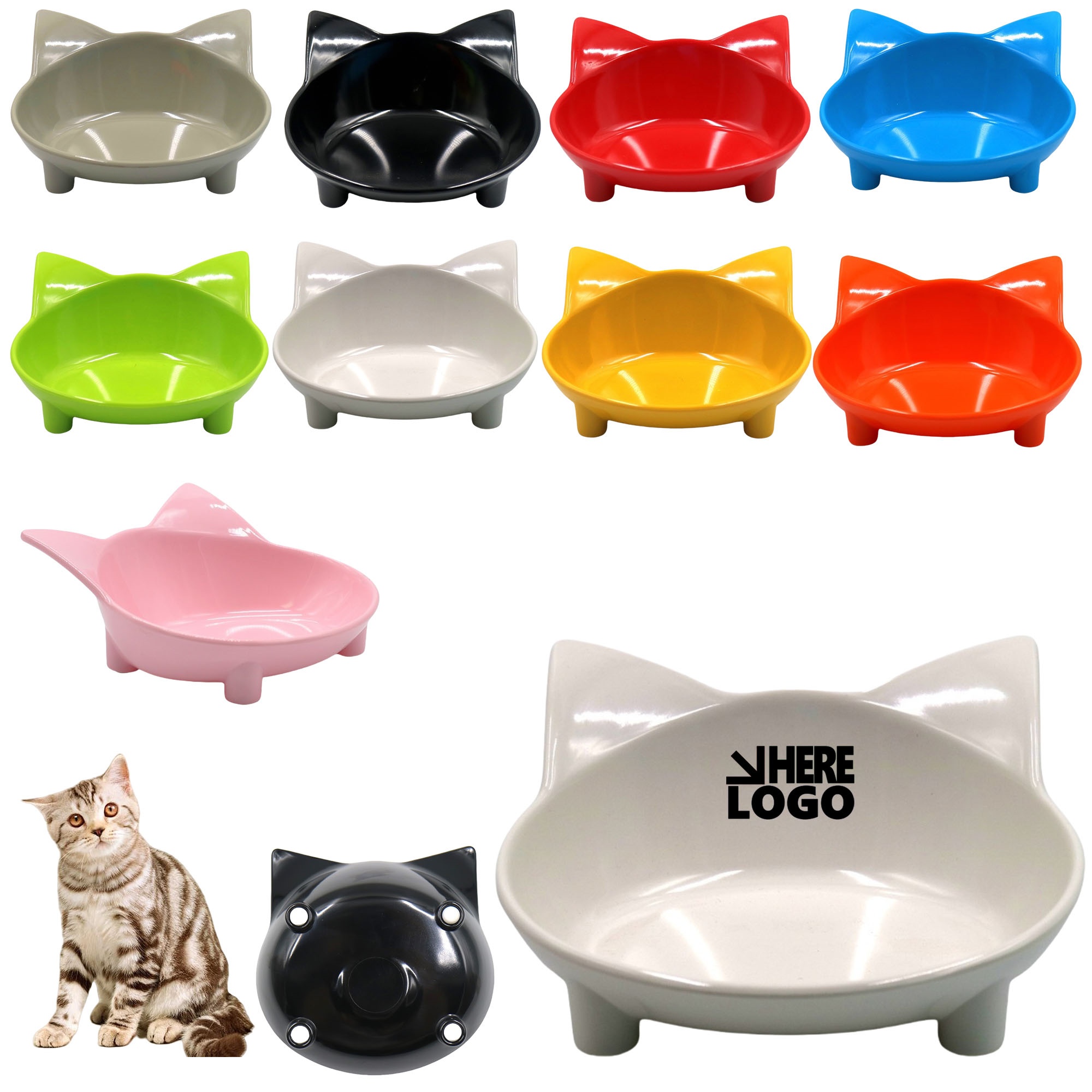 Cat Pet Feeding Food Bowl 2