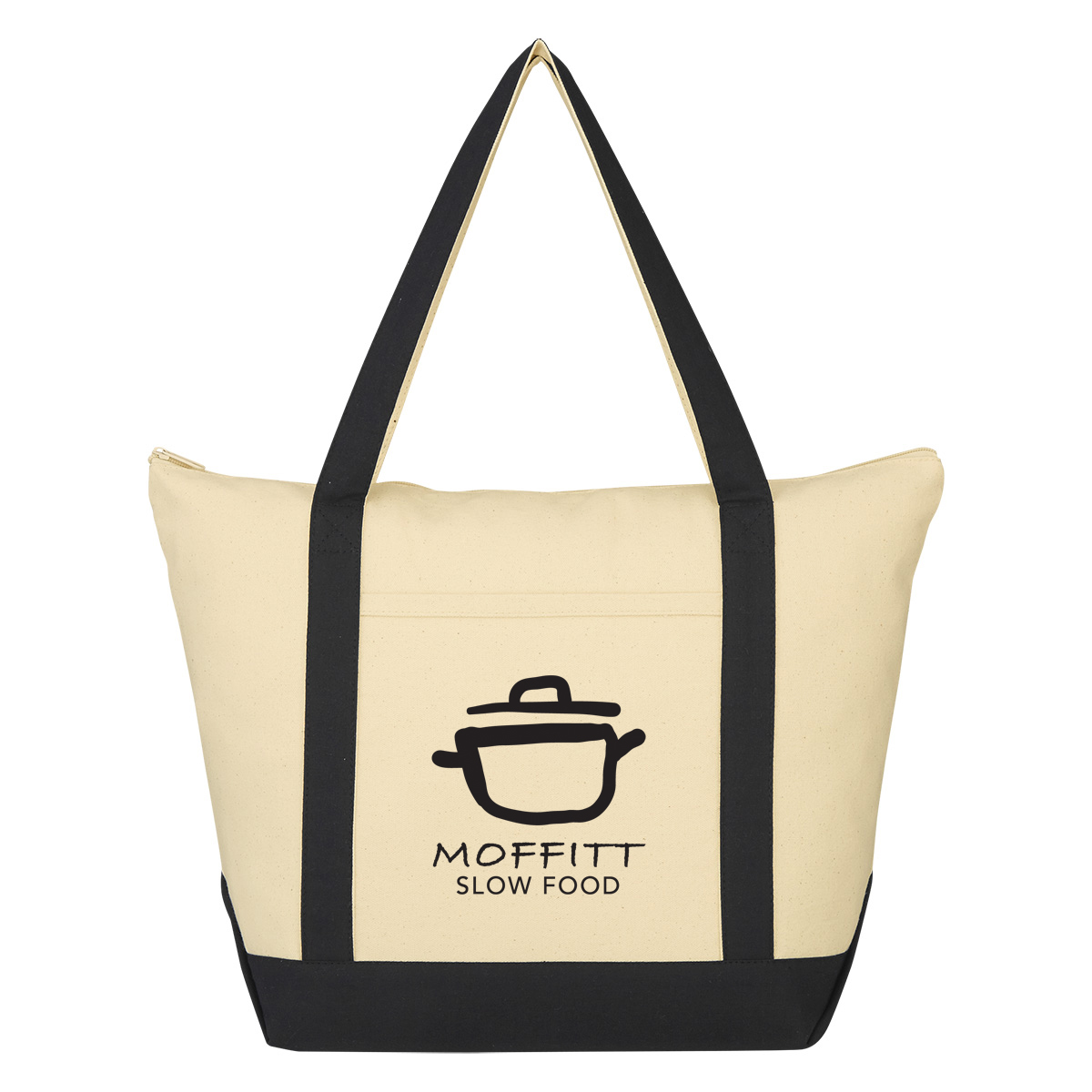 Folksy 12 Oz. Cotton Tote Bag 1