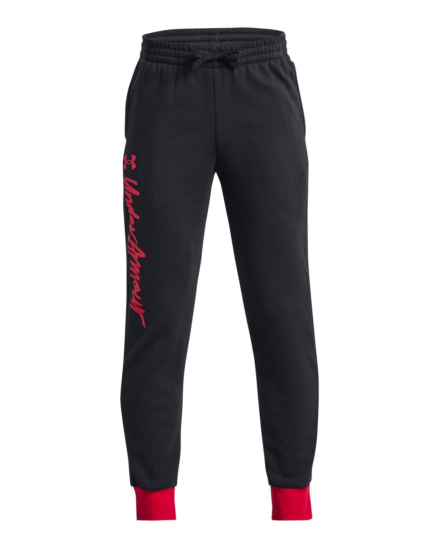 UA Rival Fleece Script Boys' Joggers 2