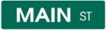 30" x 6" Custom Street Signs with standard vinyl lettering on one side. 2