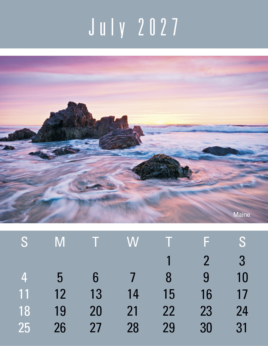 Triumph® Calendars Press-N-Stick Scenic Calendar 35