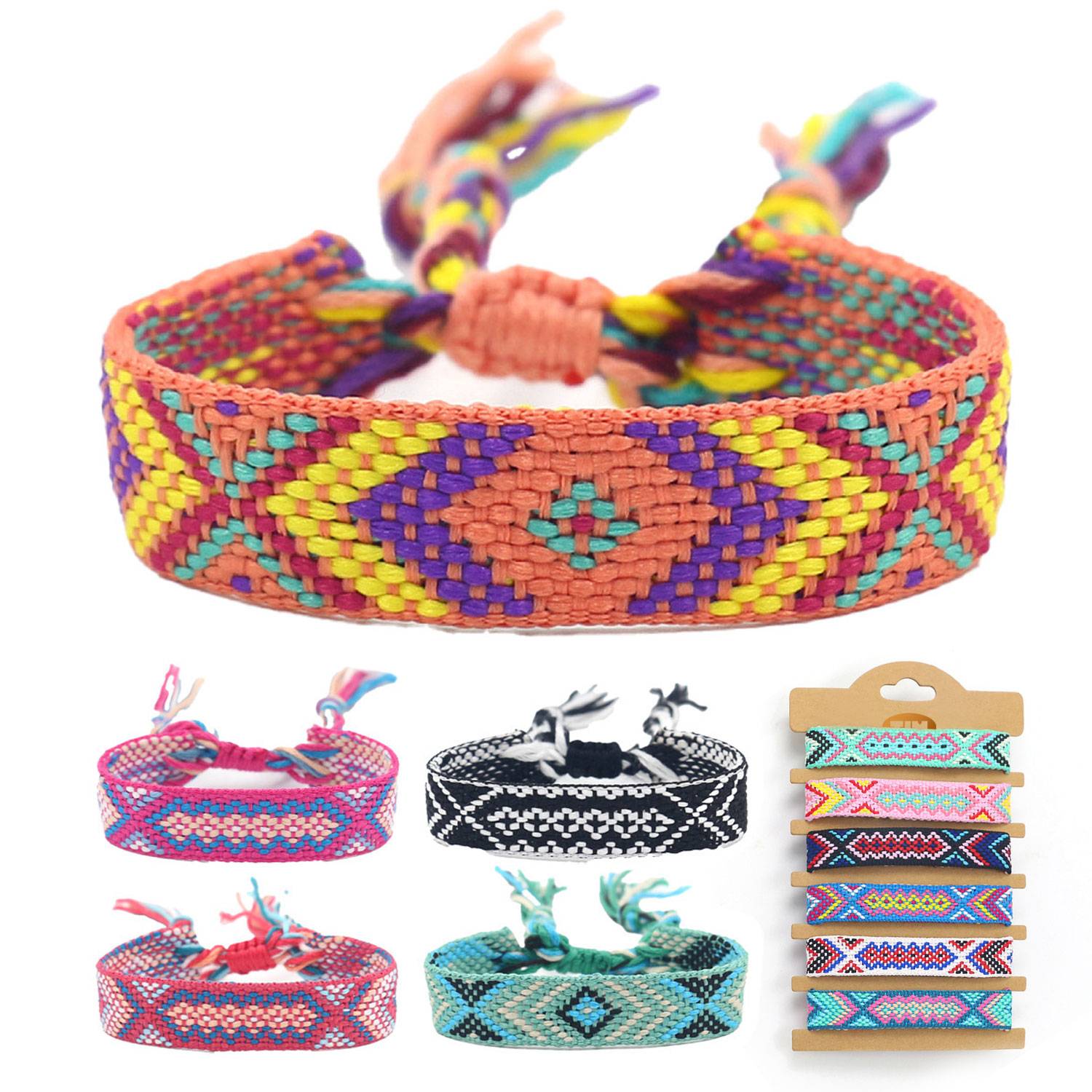 Bohemian Colored Woven Bracelet 10