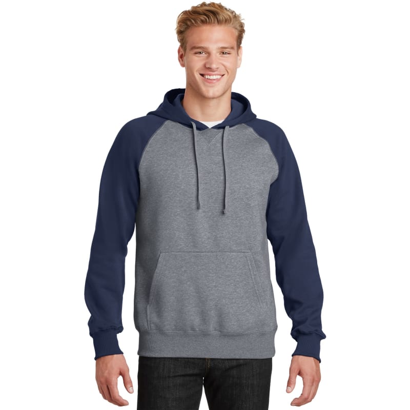Sport-Tek Raglan Colorblock Pullover Hooded Sweatshirt., custom hoodie or sweatshirt with logo imprint 5