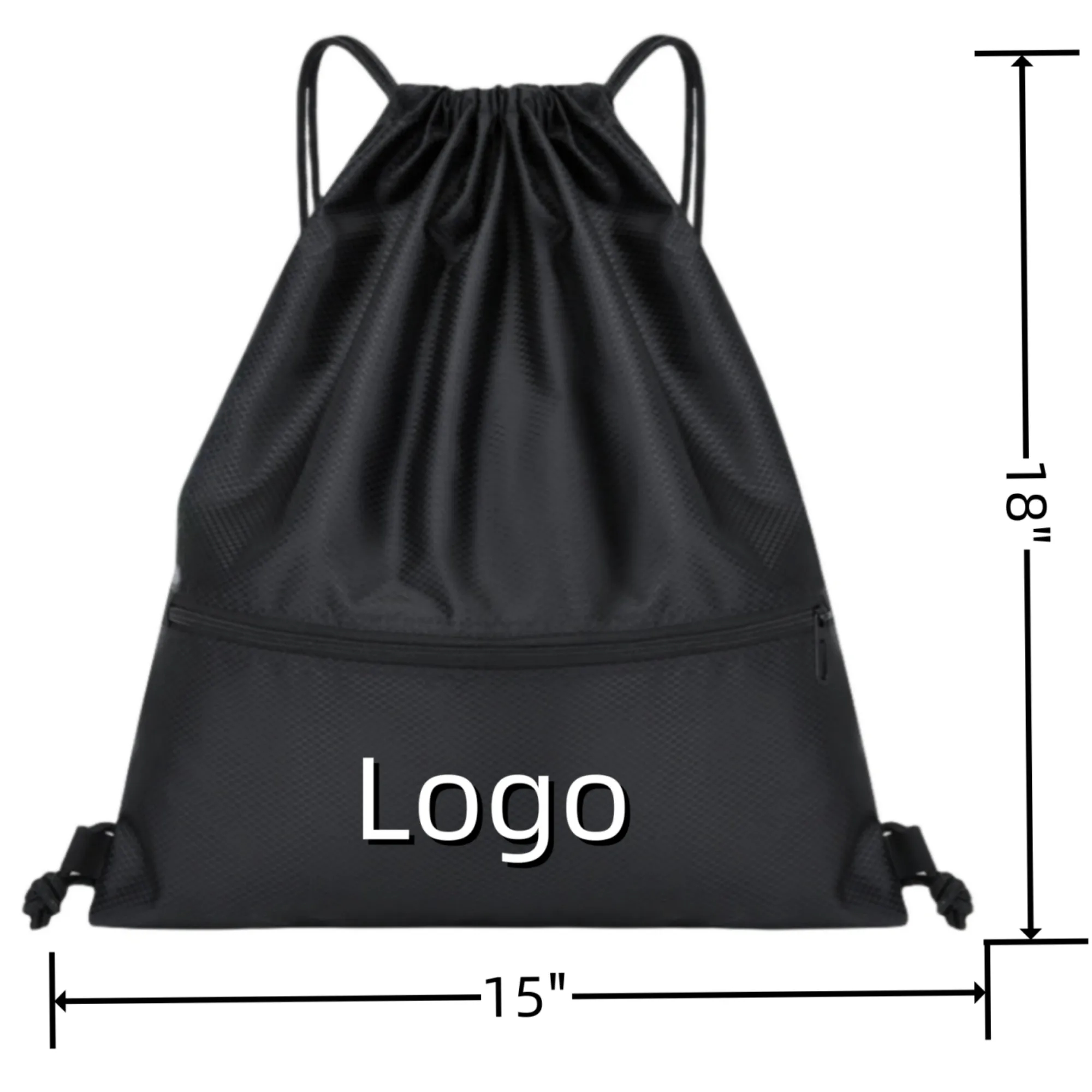 Oxford Drawstring Backpack 14.6"x18" 2