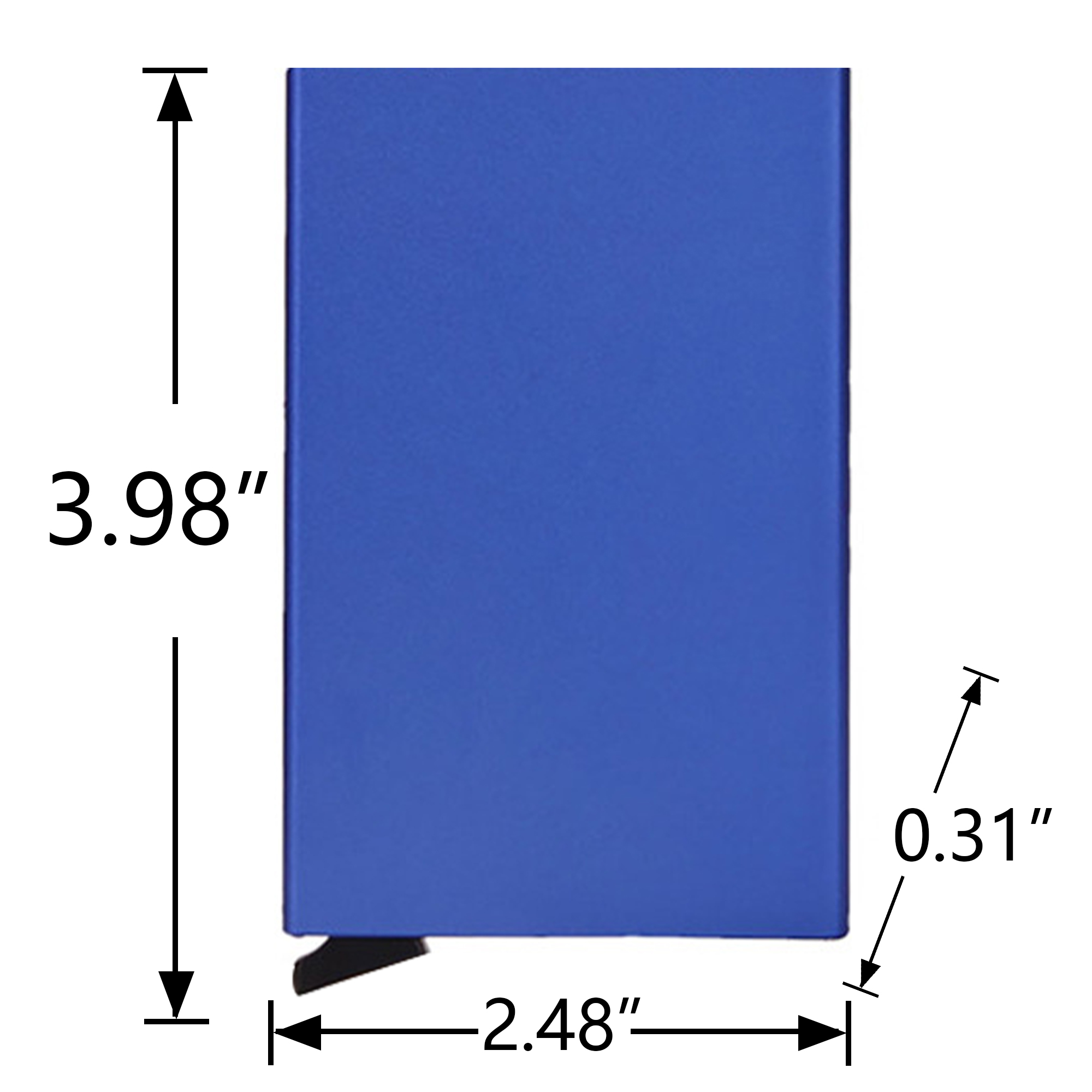 Aluminum RFID Blocking Pop Up Wallet Credit Card Holder 4