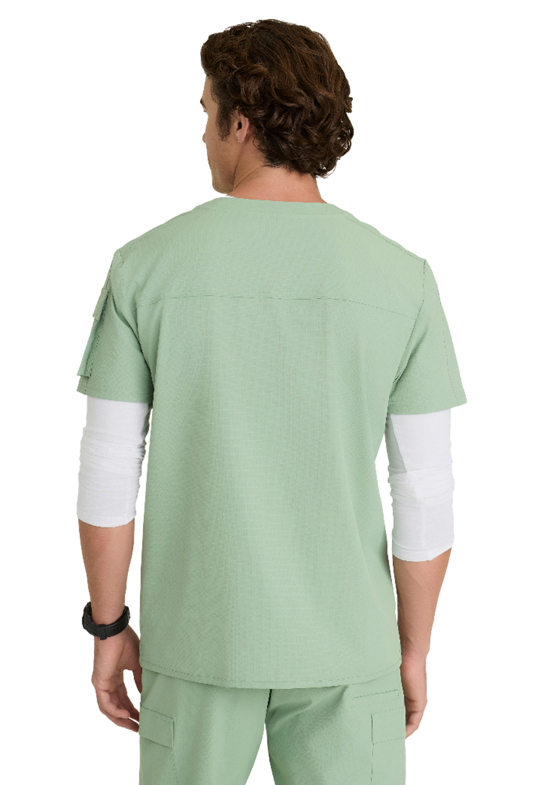 Skechers Ripstop Collection - Men's Three-Pocket Round Neck Station Scrub Top 6