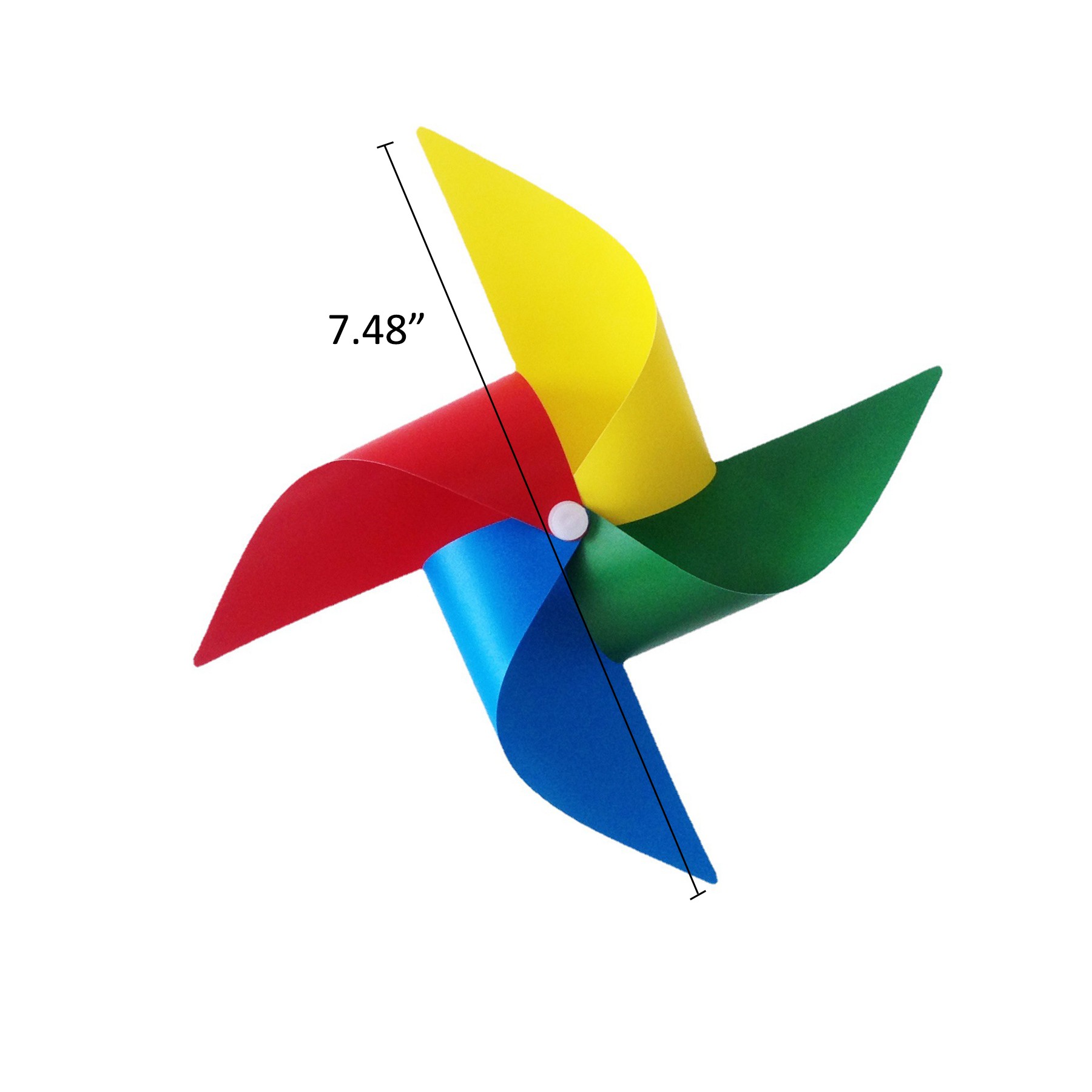 4 Leaves Plastic Pinwheel with Stick 2