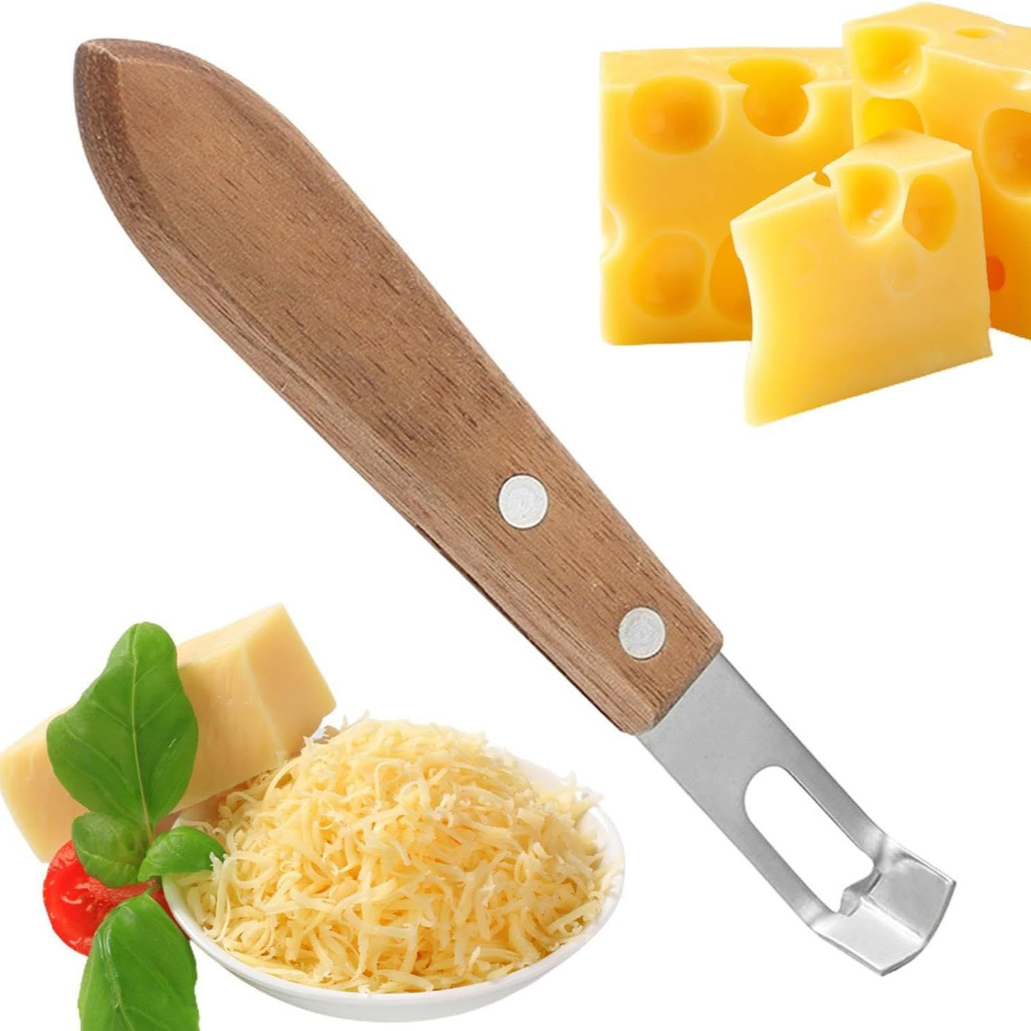 Stainless Steel Cheese Grater Peeler Slicer Lemon Zester 3