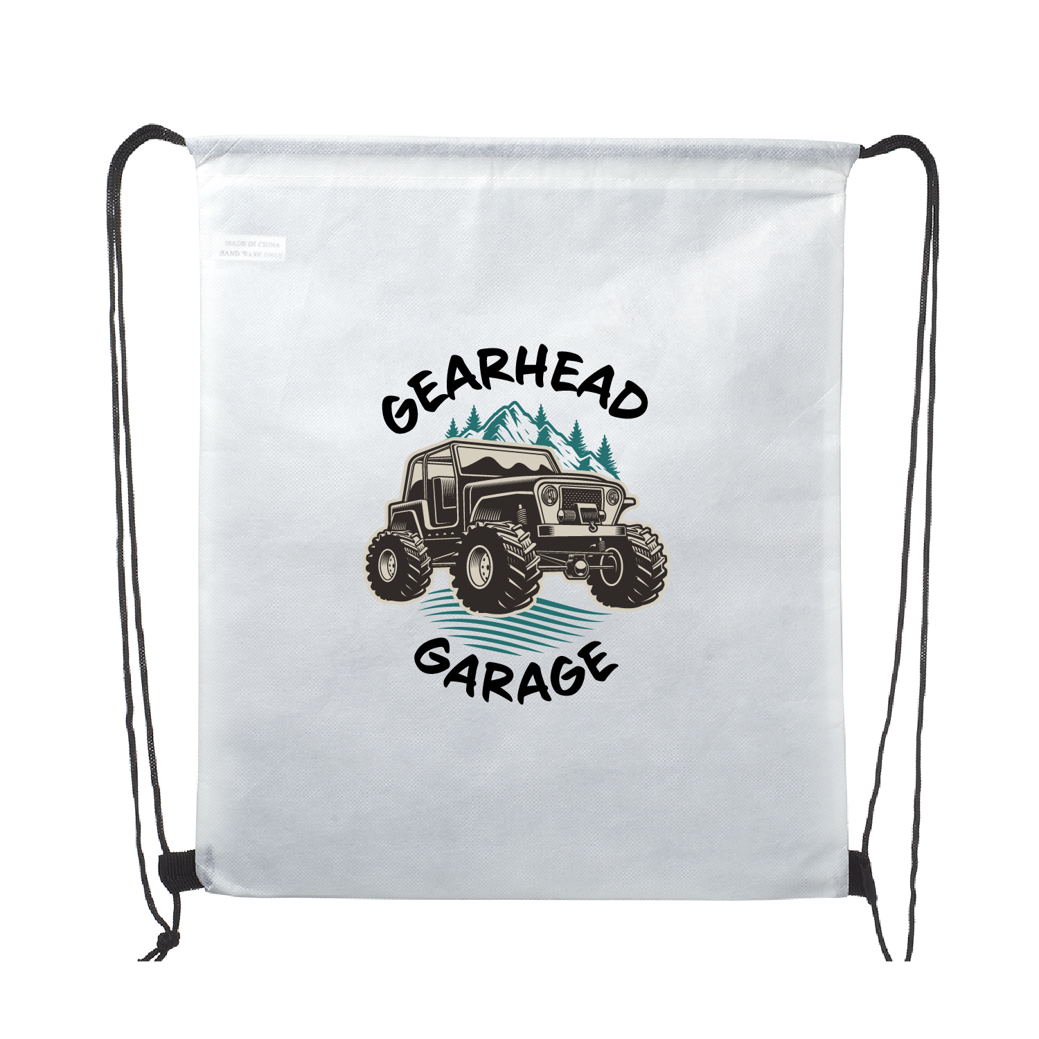 Wanderlust Non-Woven Drawstring Backpack (Full Color Imprint) 12