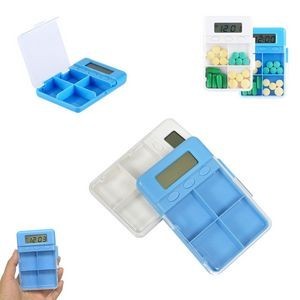 4 Compartment Pill Case With Alarm Reminder And LCD Clock 9