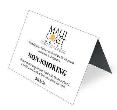 Tent Sign, 10" x 8" (Flat Size), Large 2