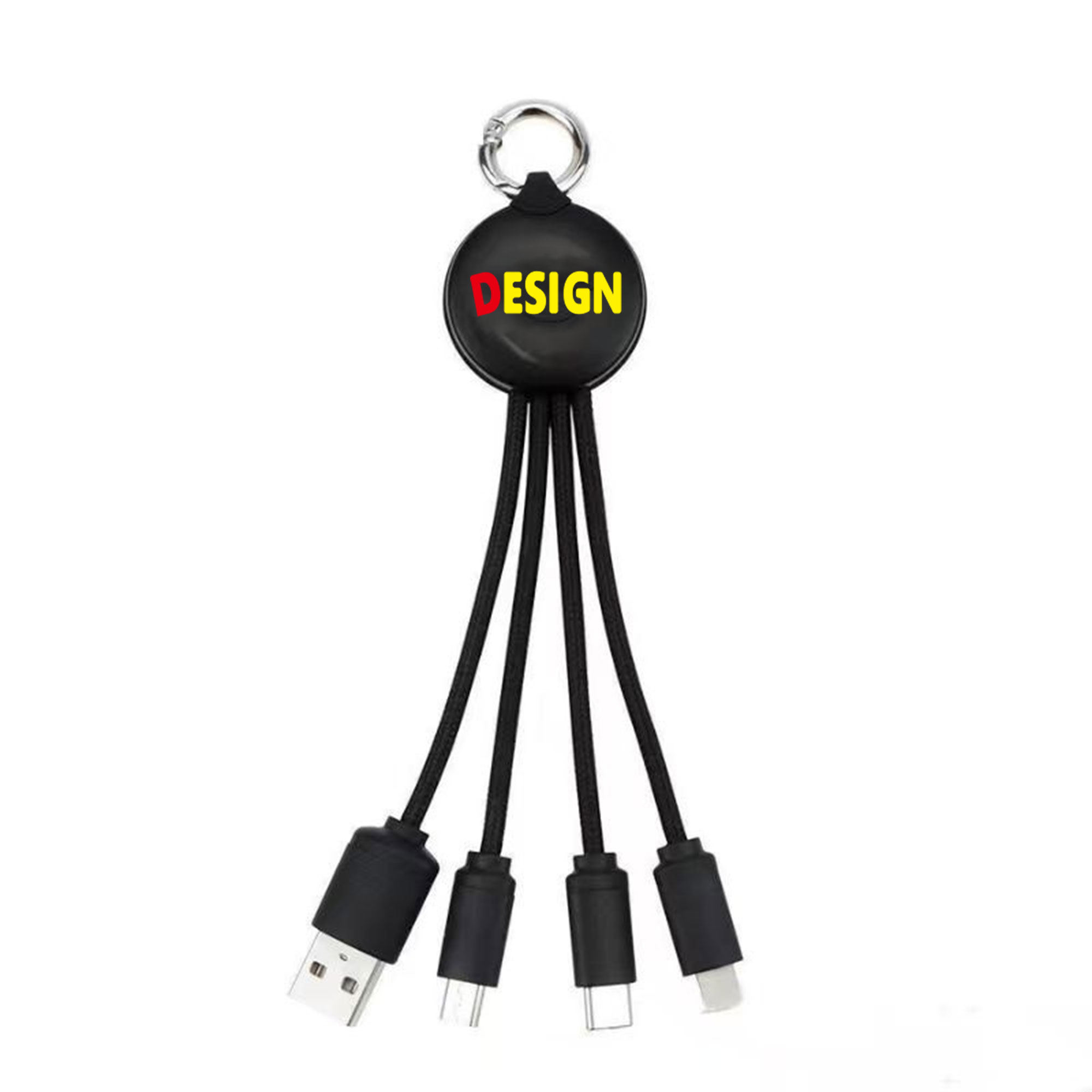 USB 3-in-1 Keychain Charging Cable 2