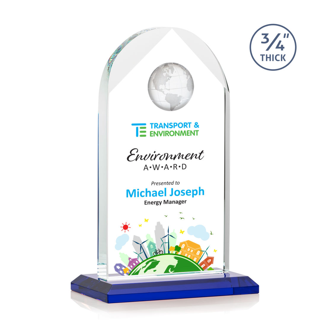 Blake Globe VividPrint™ Award - Blue 6
