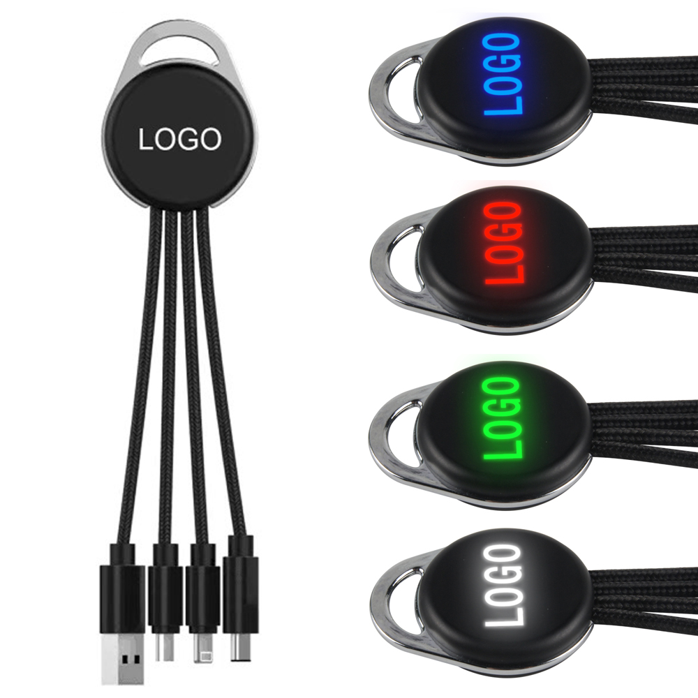 4-in-1 Logo Lighting Charging Cable 8