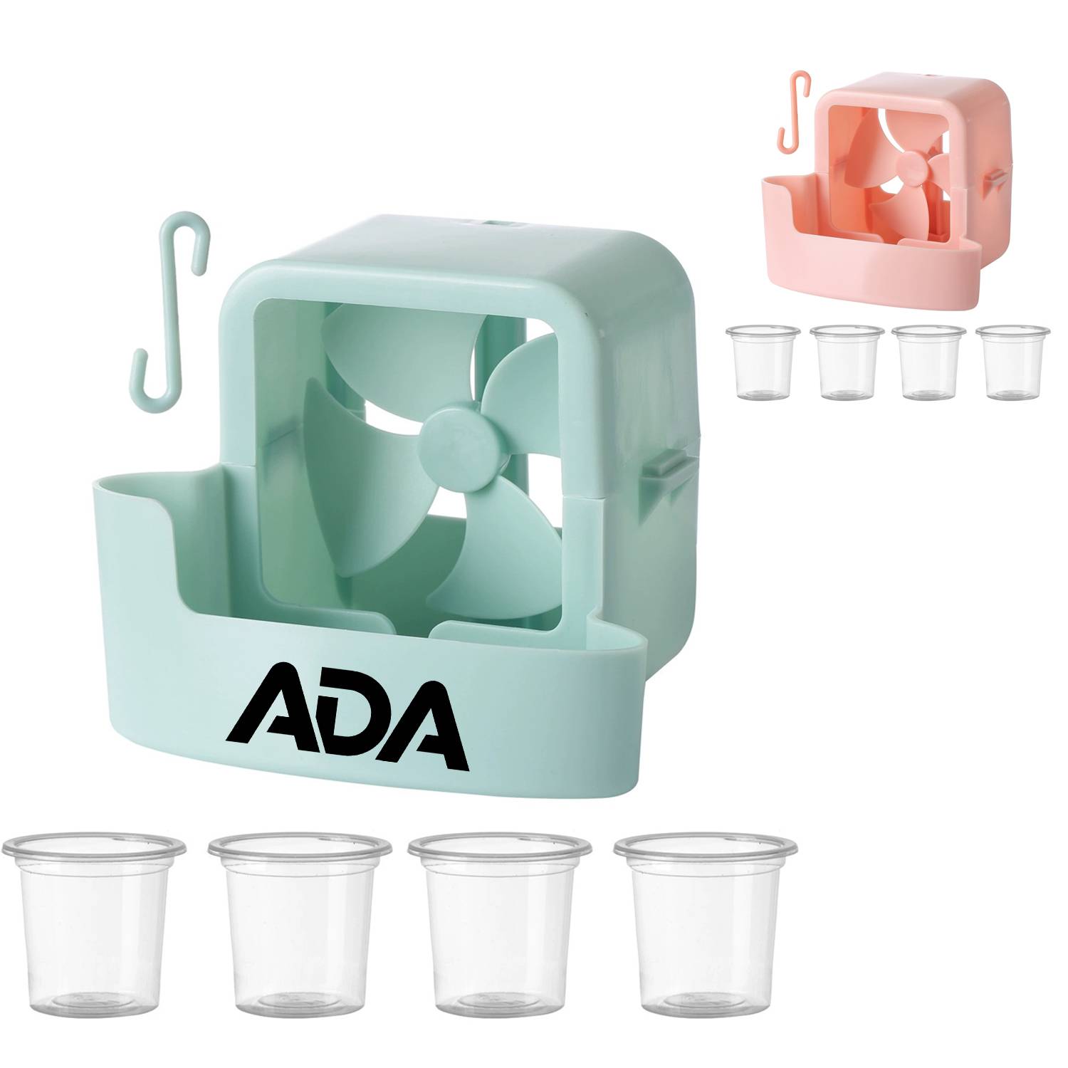 Portable Hanging Fan Cooler w/ 4 Ice Holders 2