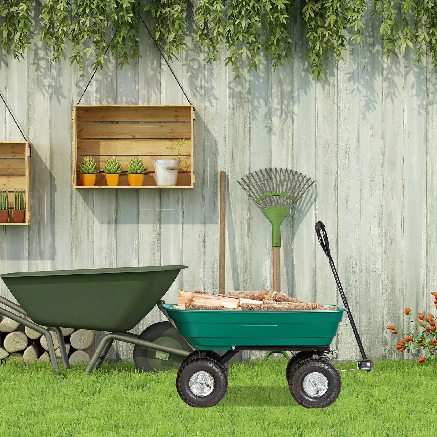 Garden carts and Dump Trucks 4
