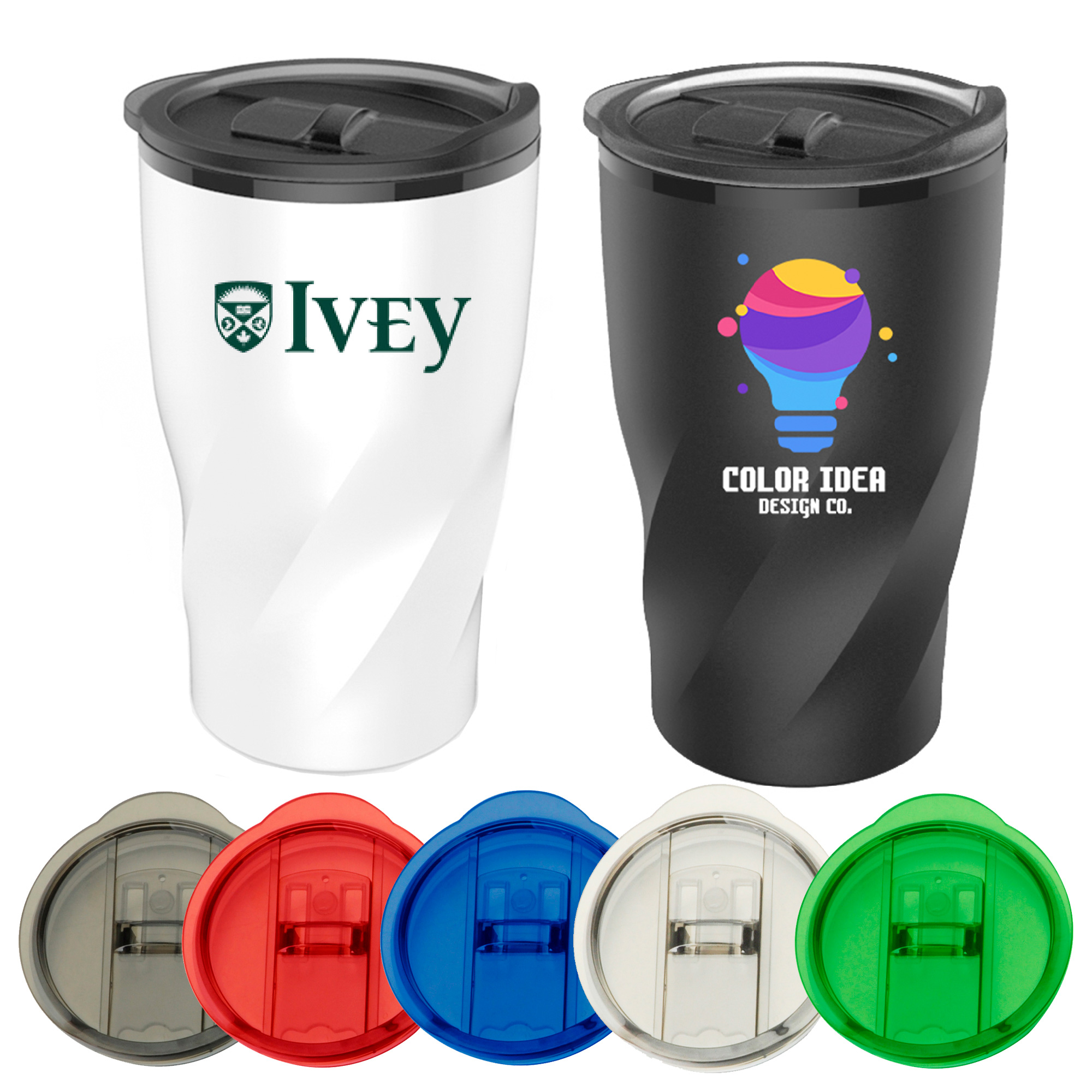 14oz Stainless Steel Twisting Tumbler with Lid