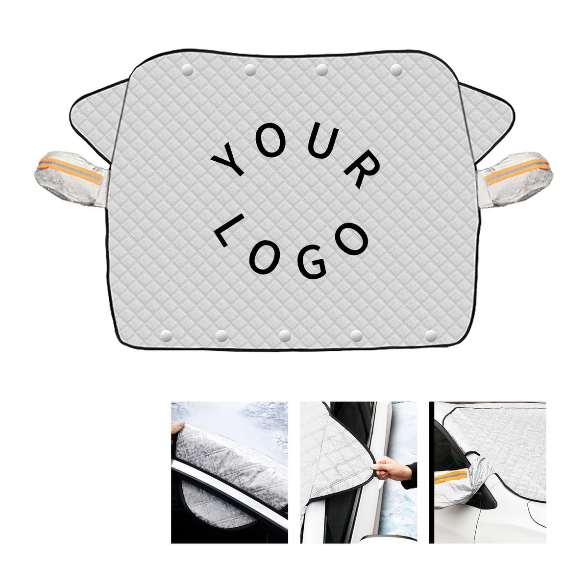Car Windshield Snow Cover with Magnetic Edges 4