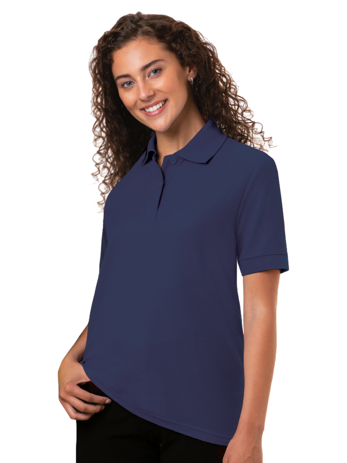 Blue Generation - Women's Pocketless Value Wicking Polo 28