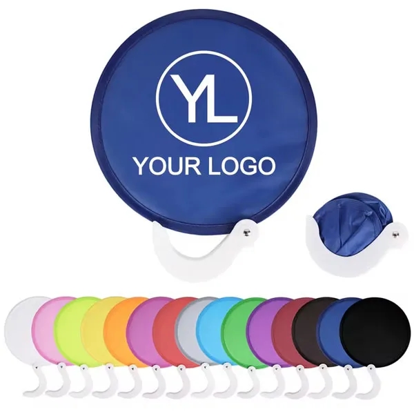 Nylon Foldable Fans with Pouch 6