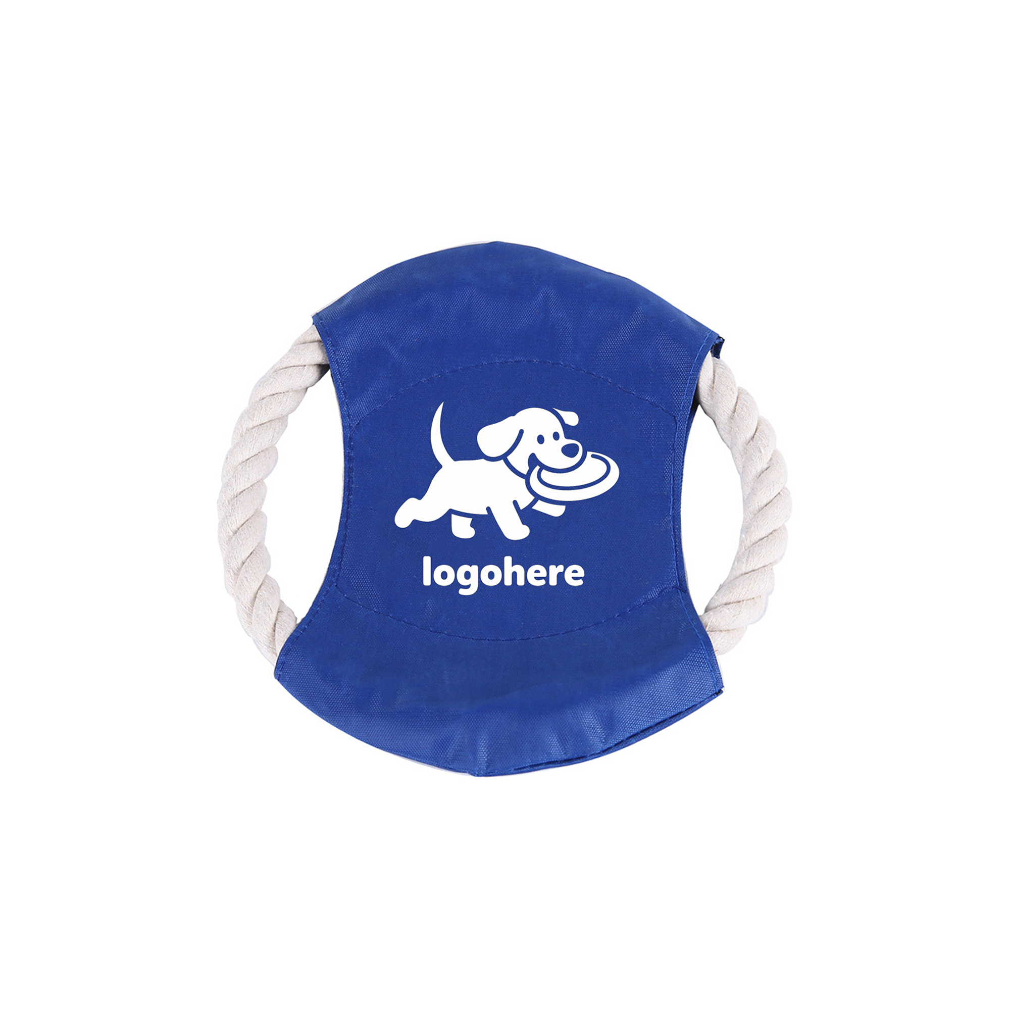 MOQ 50 Personalized Flying Disc Tug of War Dog Toy 3
