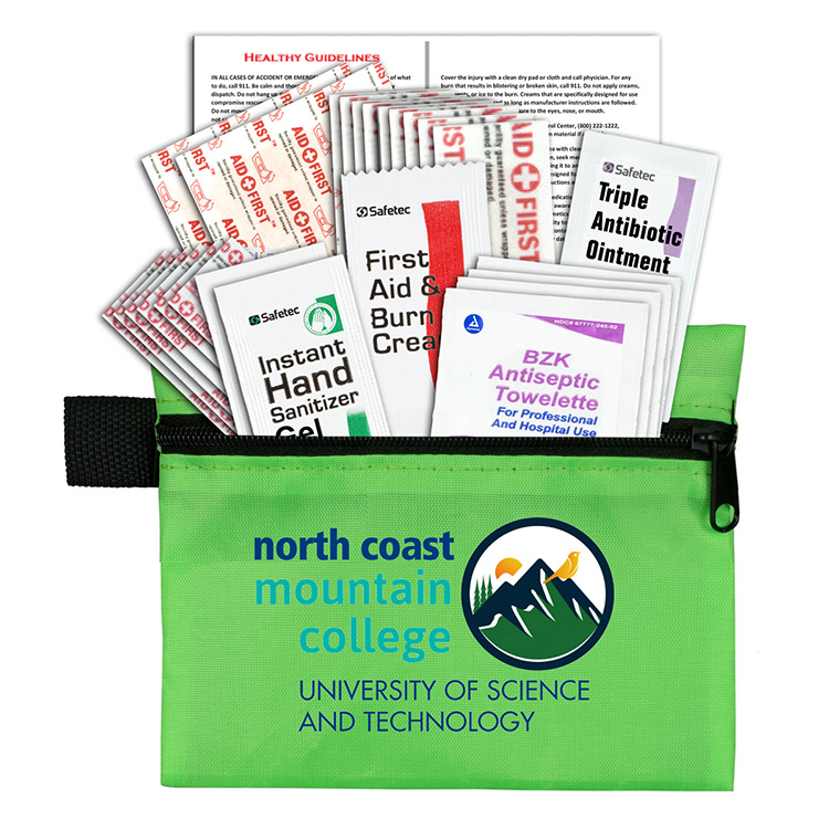 "Zenith" 27 Piece First Aid Kit in Zipper Pouch 15