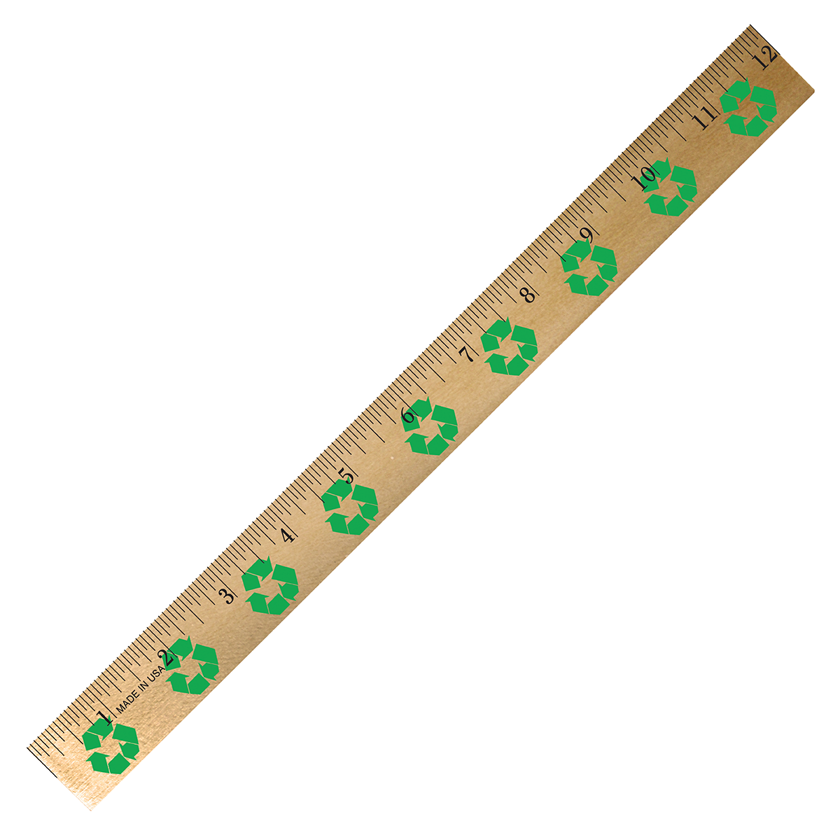 Recycling Background Rulers - Clear Lacquer Finish 1