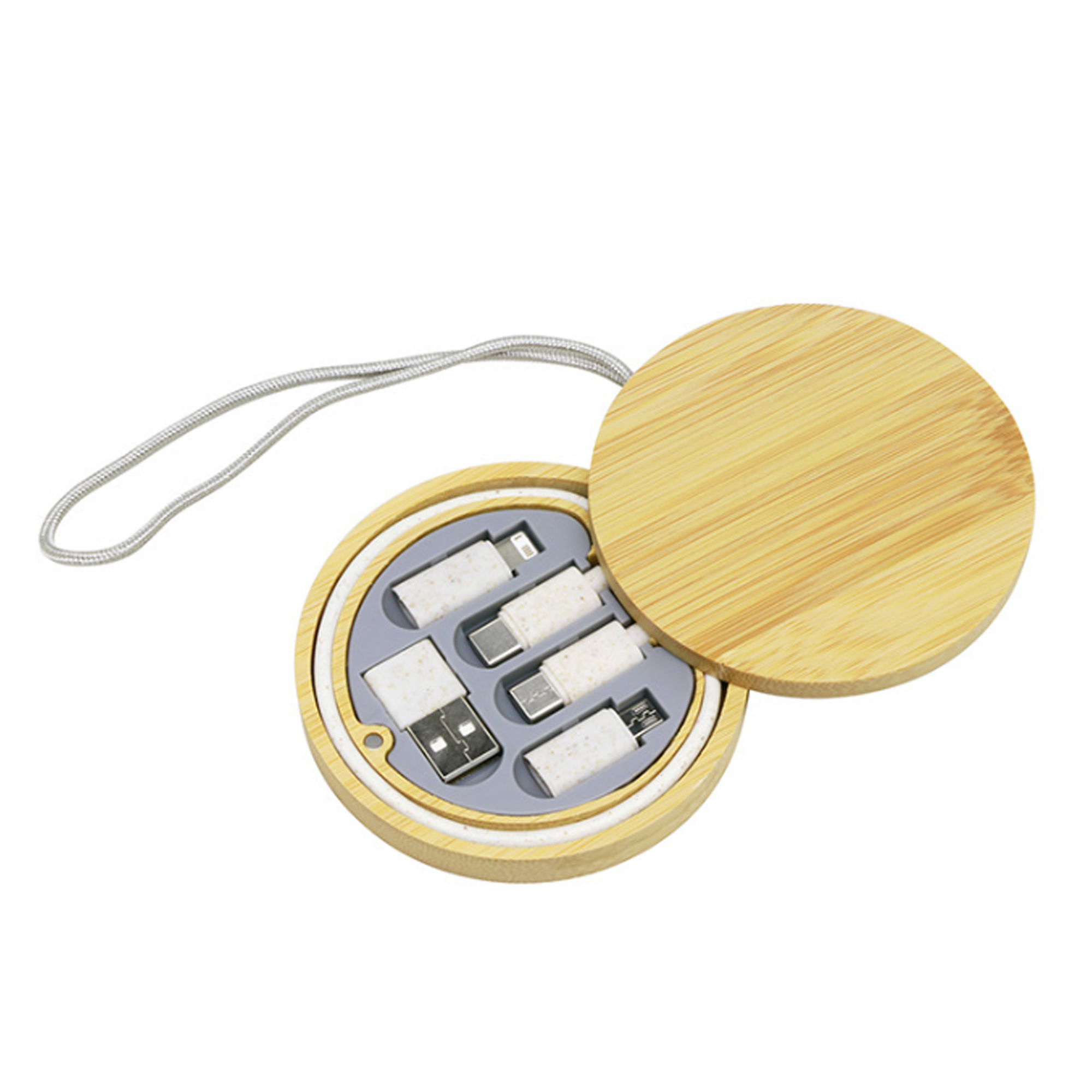 Bamboo Box Charging Cable Set 3
