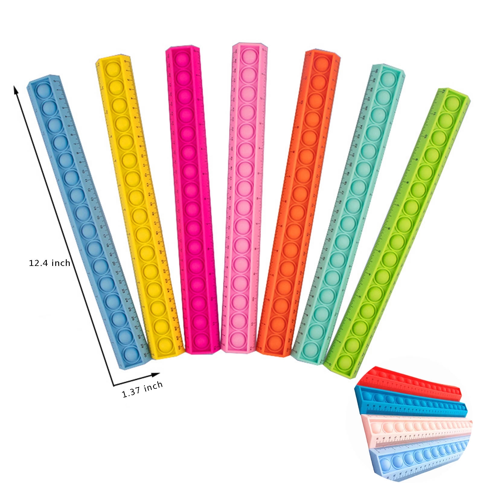 Pop Fidget Silicone Ruler 2