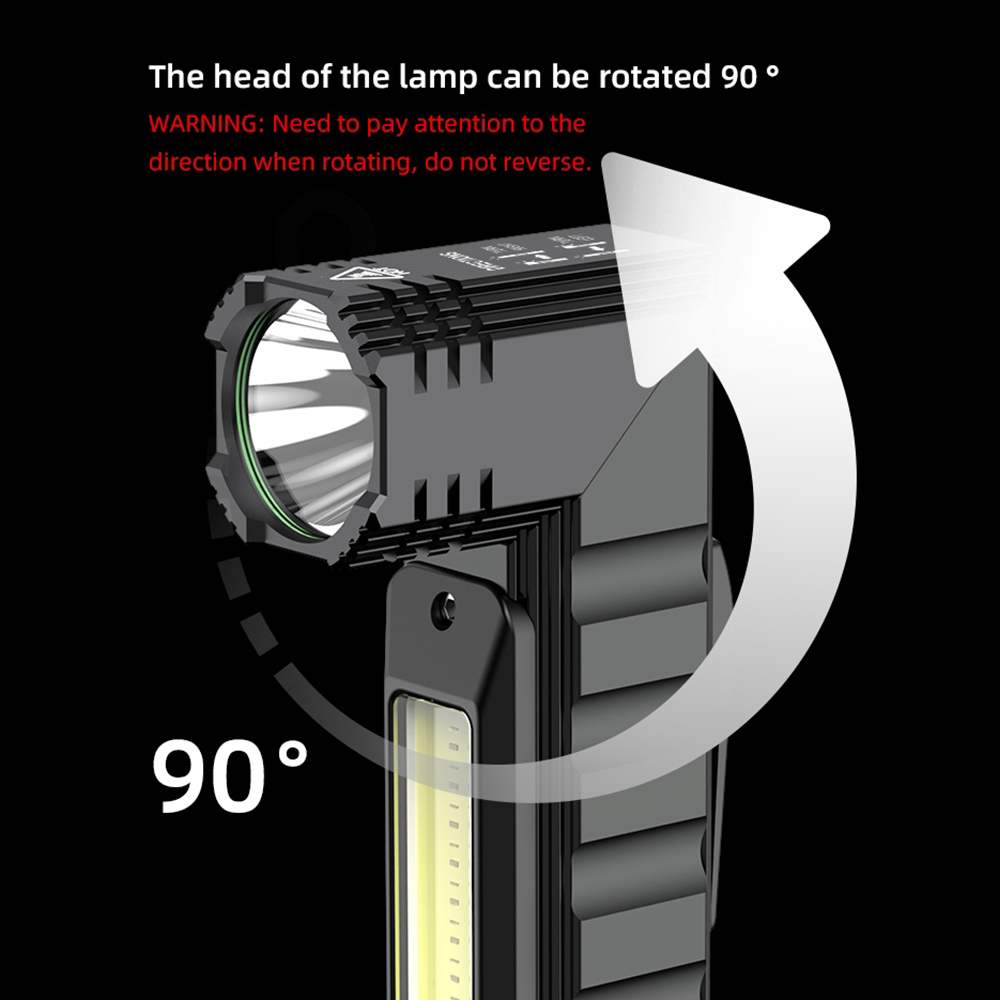 Multi-Functional COB Work Light, Headlamp and Flashlight 90 Degree Rotate with Magnetic Base 21