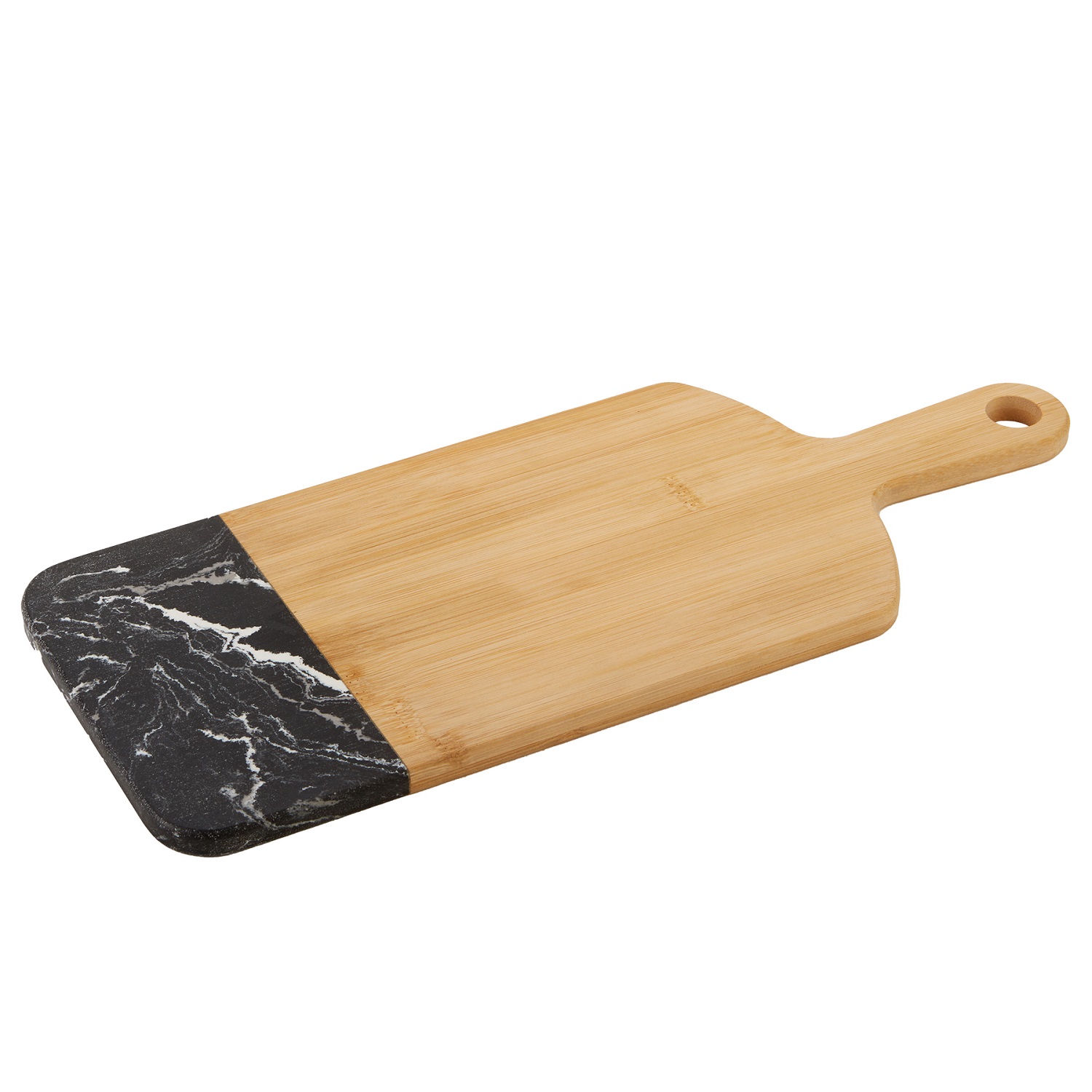 Bamboo Marble Cutting Board with Handle 4