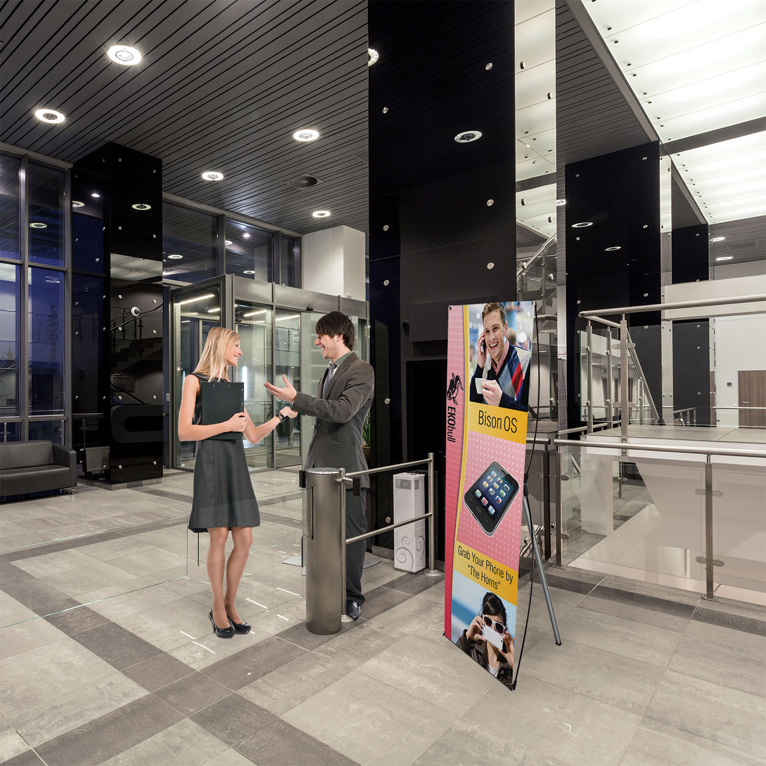 31.5" x 79" Euro-X Banner Display Kit 2