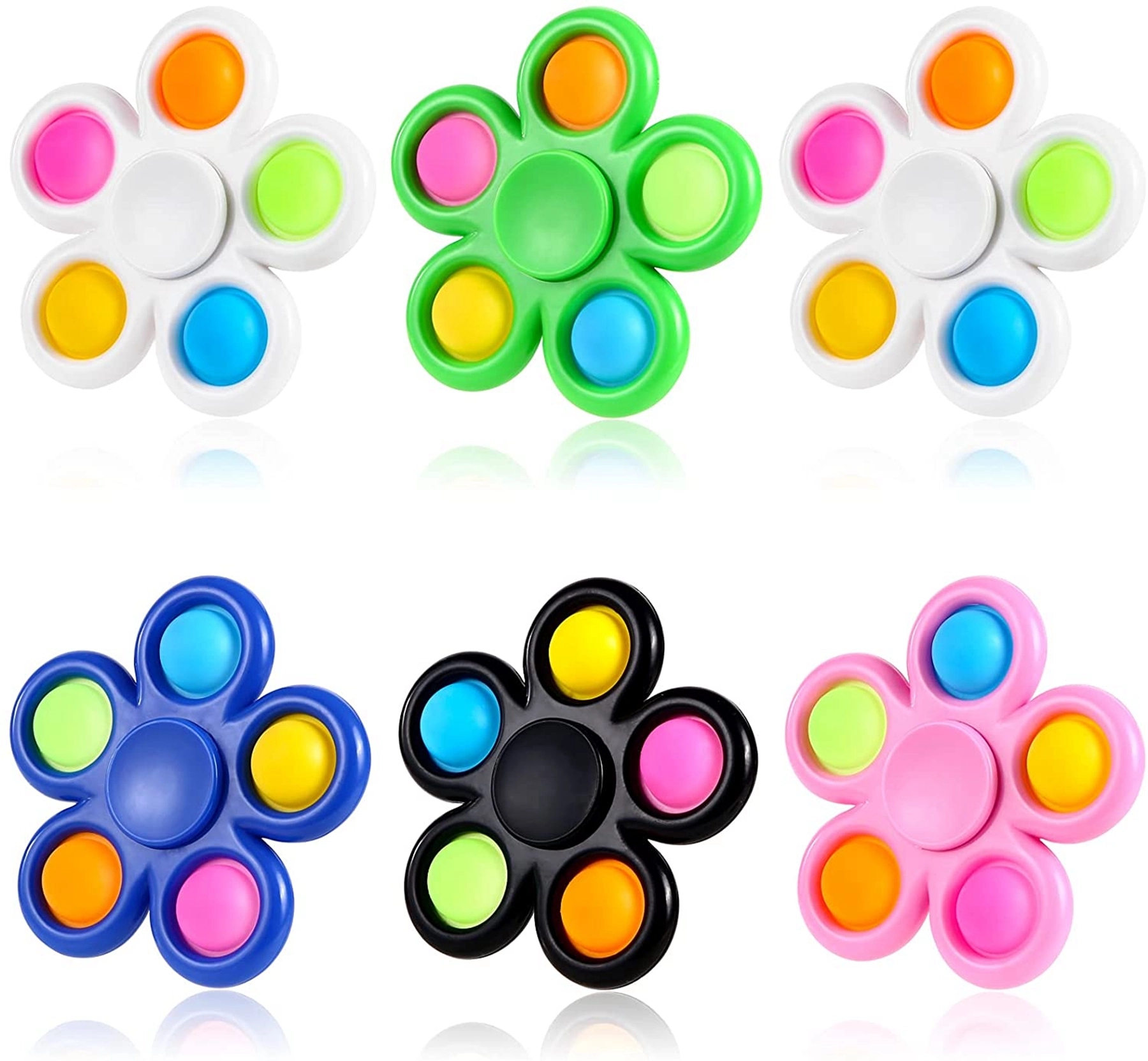 5 Fingers Toys Push Bubble Fidget Spinner 9