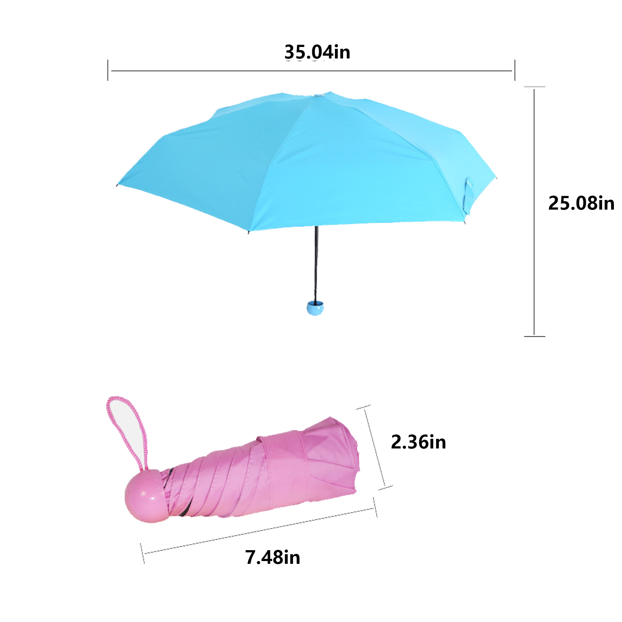 Ultra Lighweight Umbrella With Capsule Case 2