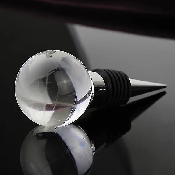 Crystal World Globe Wine Bottle Stopper 6