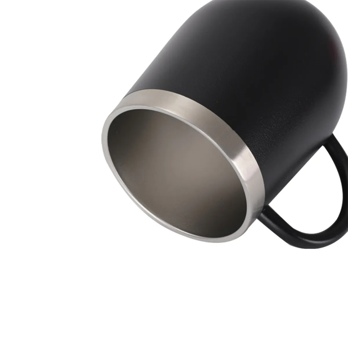 12oz. Insulated Double Wall Vacuum Coffee Mug W/ Handle Lid 2