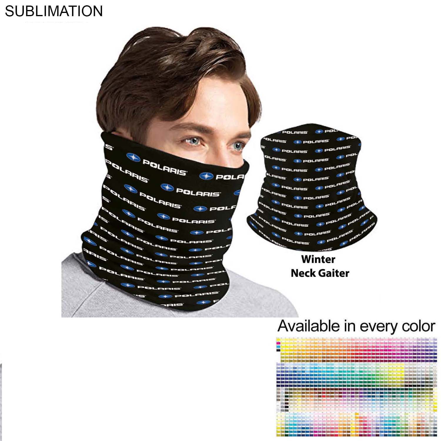 Sublimated Multifunction Tubular 2-ply WINTER Neck Gaiter (Polyester Microfleece) 5