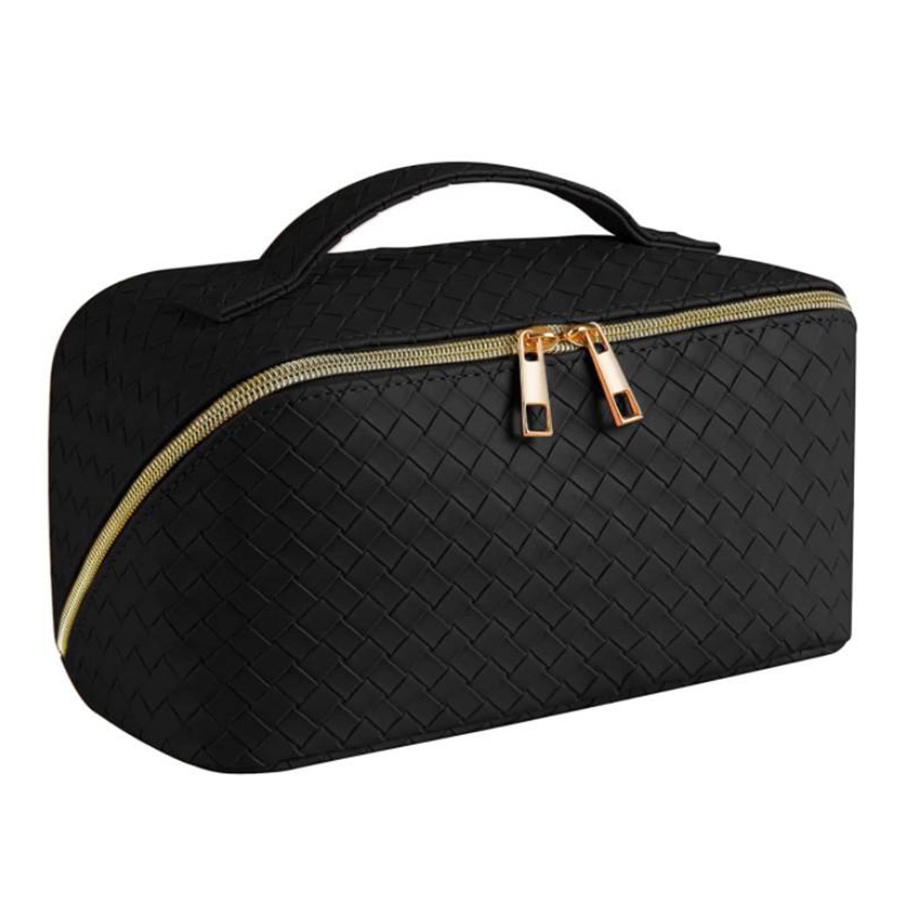 Leather Portable Waterproof Women Travel Makeup Bag 2