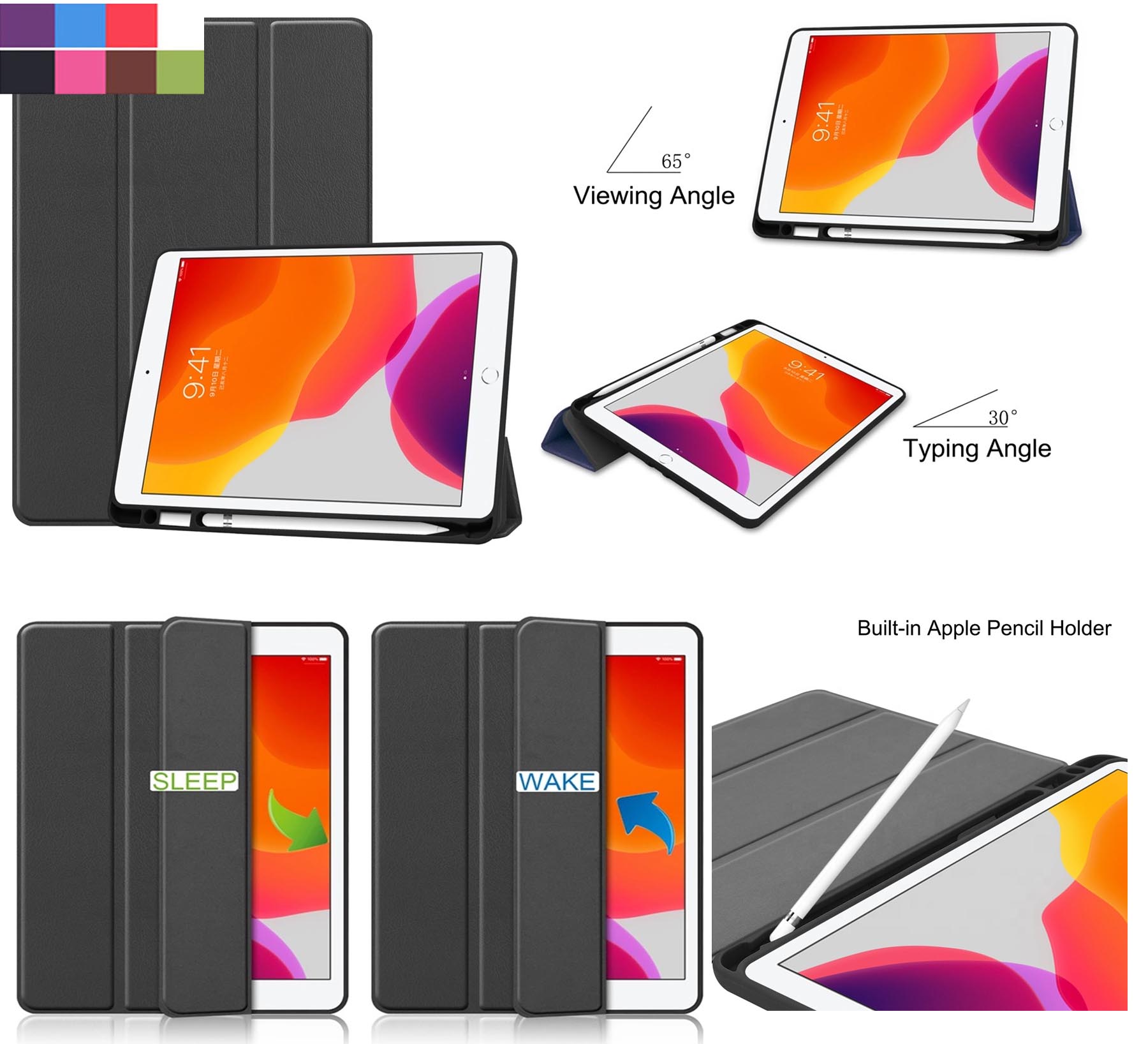 iBank ® iPad 10.2" Leatherette Case compatible with 9th/8th/7th 2021-2019 2