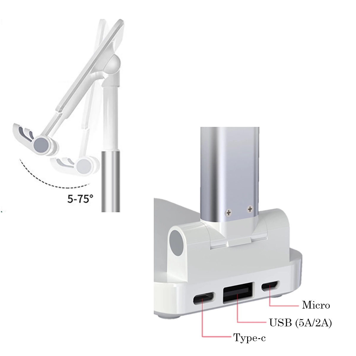 Portable Power Bank Phone Stand 5