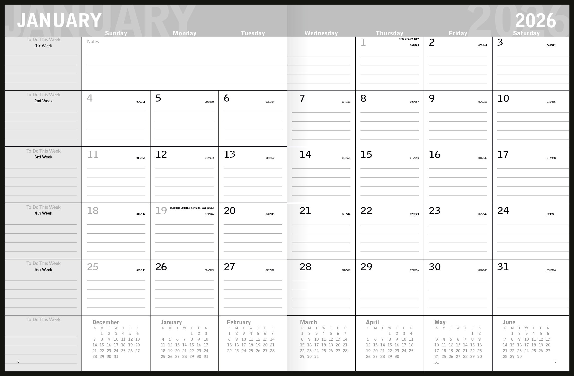 Triumph® Calendars Classic Monthly Planner 12