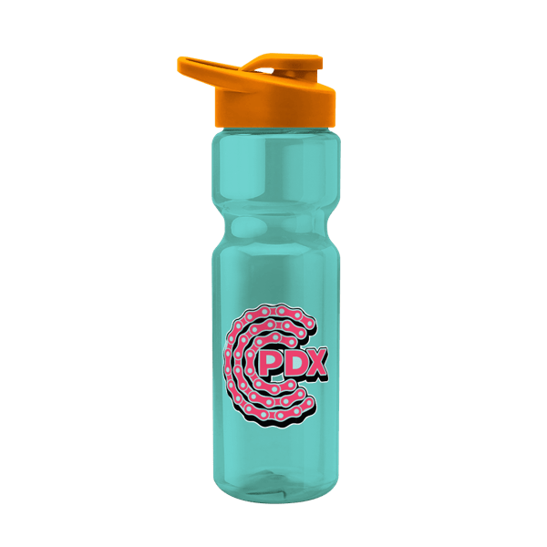 Blazer 28oz Transparent Bike Bottle w/Drink-thru Lid 812